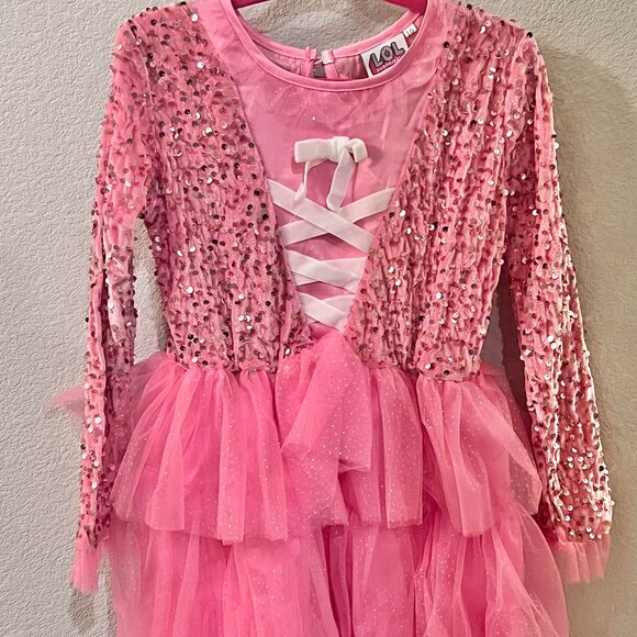 LOL Surprise Pink Sequined Dress - Picture 1 of 4